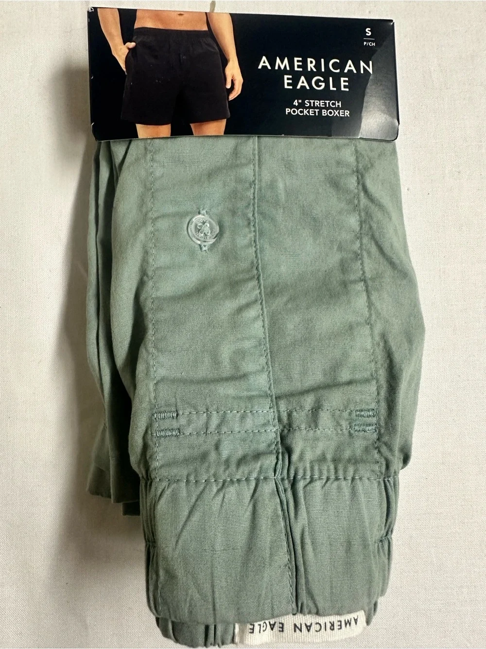 American Eagle Outfitters Men's Olive Green Boxers